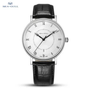 Seagull Paaruhr Automatik – Klassische Kleiduhren mit Kalender & Römischen Ziffern, 39mm/34mm, Serie 6022