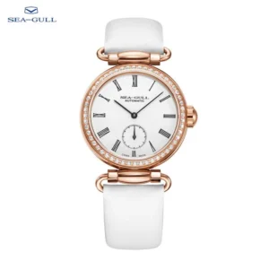 Seagull Damen Automatikuhr – Goldene Luxus-Edition mit Diamant-Details, Modell 6065L