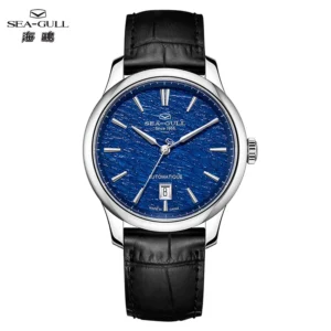 Seagull Außergewöhnliche Serie – Automatische Herrenuhr mit Schneeflocken-Wellen-Zifferblatt, 40mm, Modell 1133A