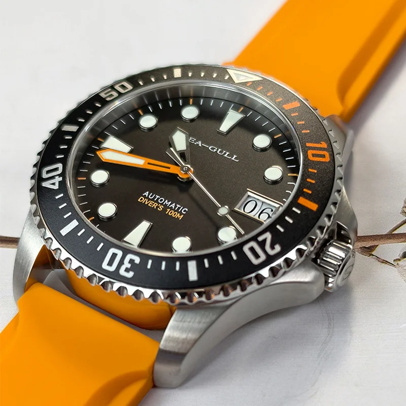 Seagull Ocean Serie Herren Automatikuhr 44mm 100m Wasserdicht 6205 – Bild 4