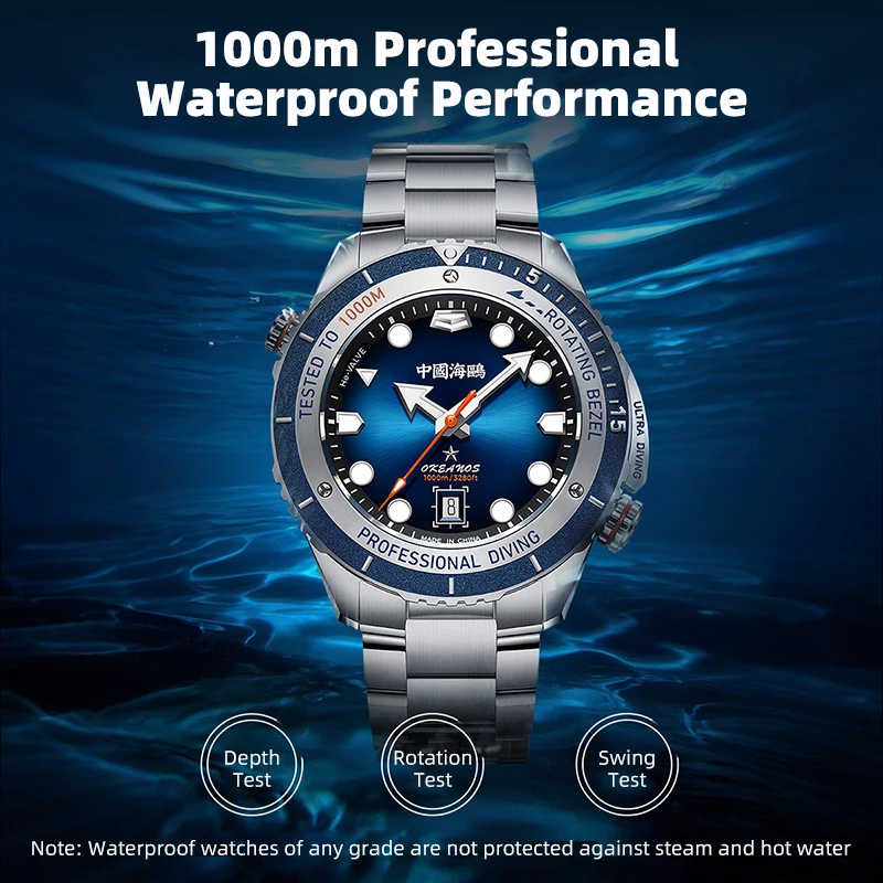 Seagull Ultra Diving 1217 – 1000 m Taucheruhr für Herren – Bild 5