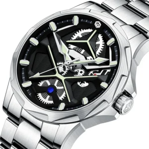 Seagull Herren Mechanische Taucheruhr Edelstahl Kratzfest Wasserdicht ST1612